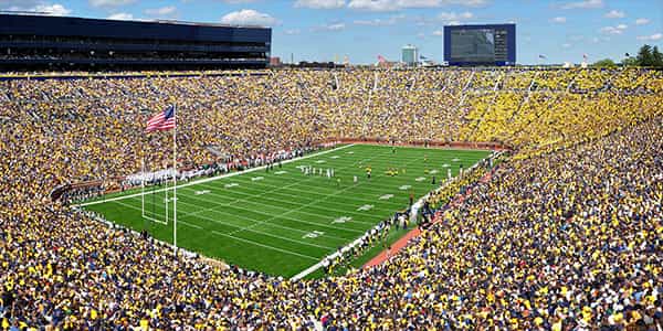 Image of Michigan Wolverines In Ann Arbor